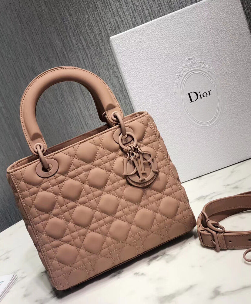 Christian Dior Lady Dior UltraMatte Bag Apricot